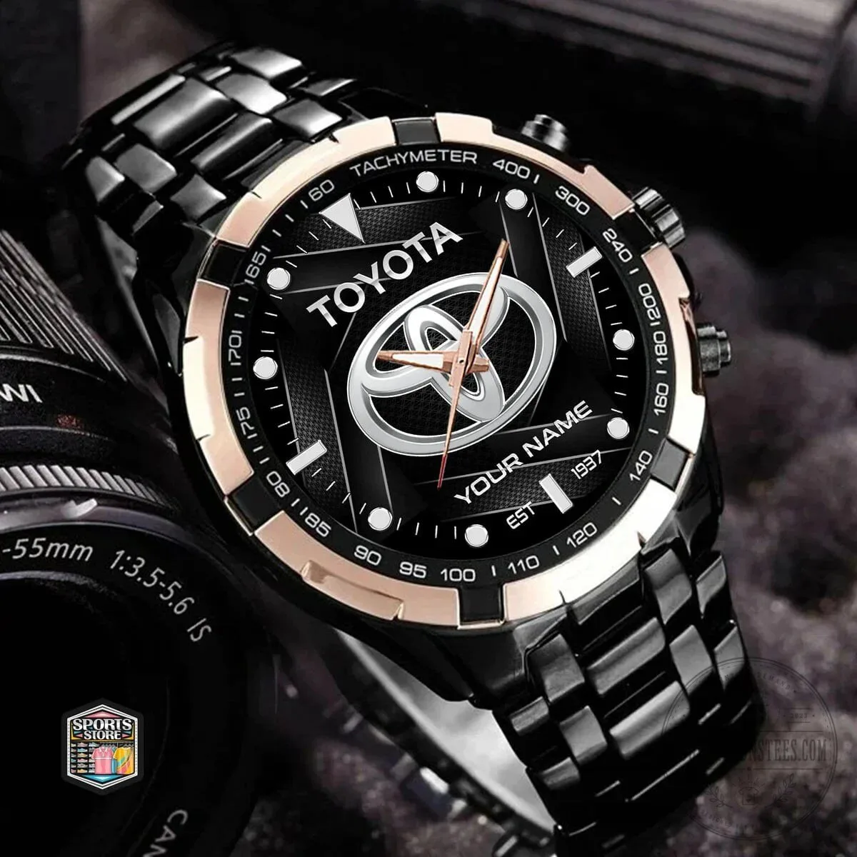 Elegant Fashion Watch with Custom Name for Toyota Owners