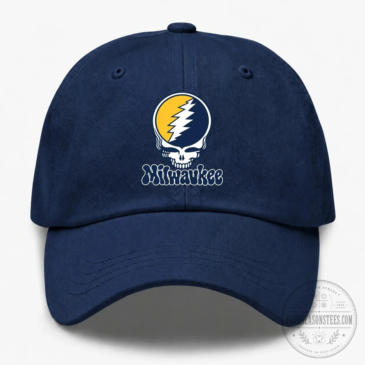 Milwaukee Grateful Dead Steal Your Face Baseball Cap Hat 11 Milwaukee Grateful Dead Steal Your Face Baseball Cap Hat