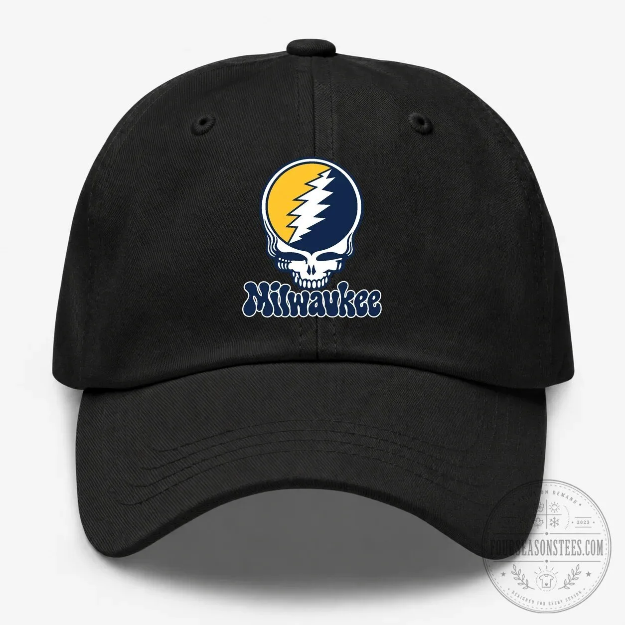 Milwaukee Grateful Dead Steal Your Face Baseball Cap Hat 12 Milwaukee Grateful Dead Steal Your Face Baseball Cap Hat