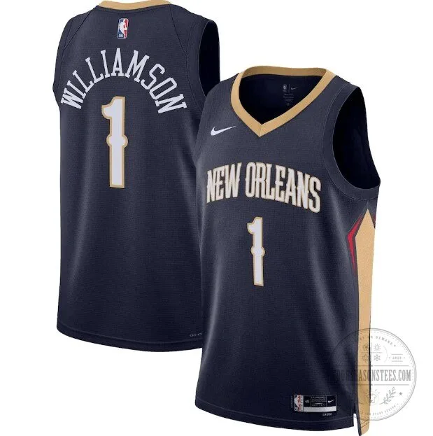 New Orleans Pelicans Zion Williamson Number One Icon Edition Basketball Jersey