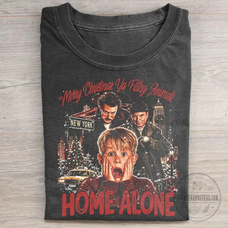 Home Alone Merry Christmas Ya Filthy Animal New York City Holiday T-Shirt