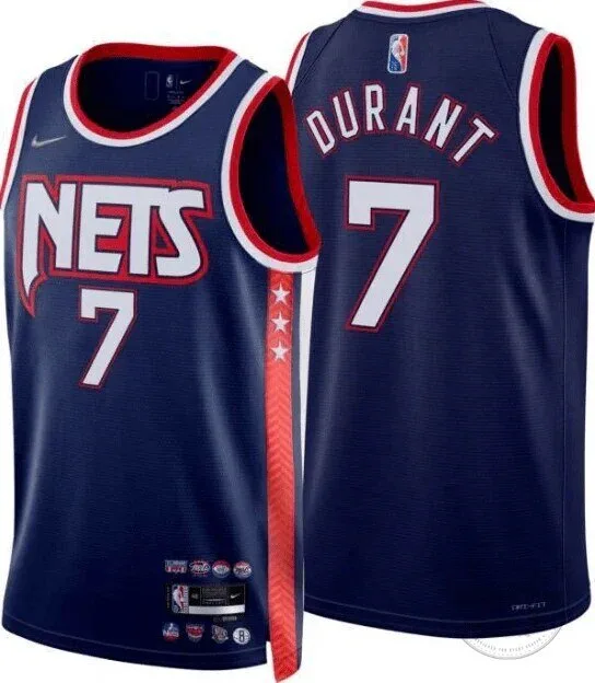 Brooklyn Nets Kevin Durant City Edition Navy Blue Basketball Jersey