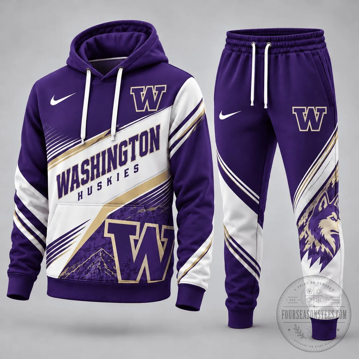 Washington Huskies NCAA College Football Team Hoodie