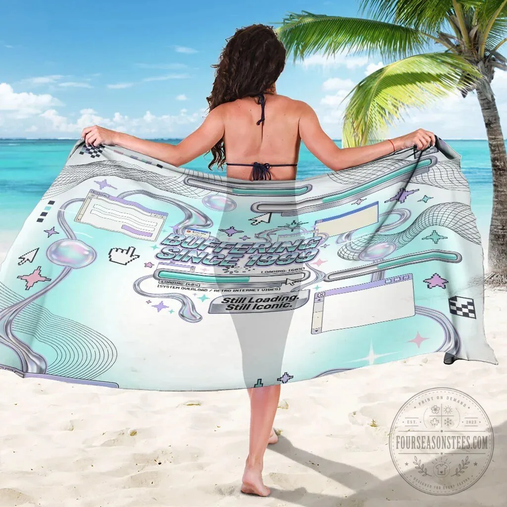 Buffering Since 1999 Retro Internet Vibes Still Loading Still Iconic Beach Towel 8 Buffering Since 1999 Retro Internet Vibes Still Loading Still Iconic Beach Towel