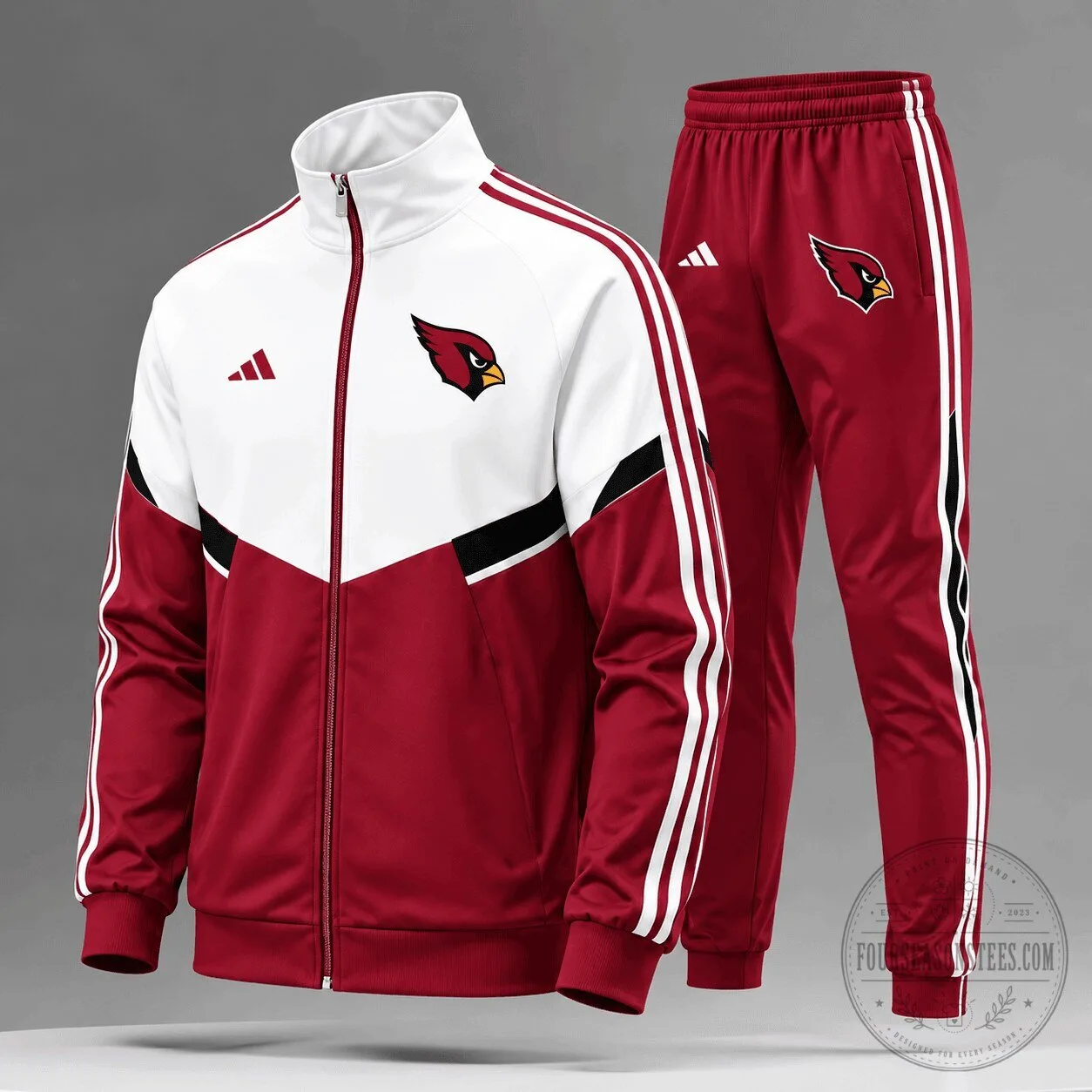Arizona Cardinals NFL Team Spirit Varsity Jacket and Jogger Set