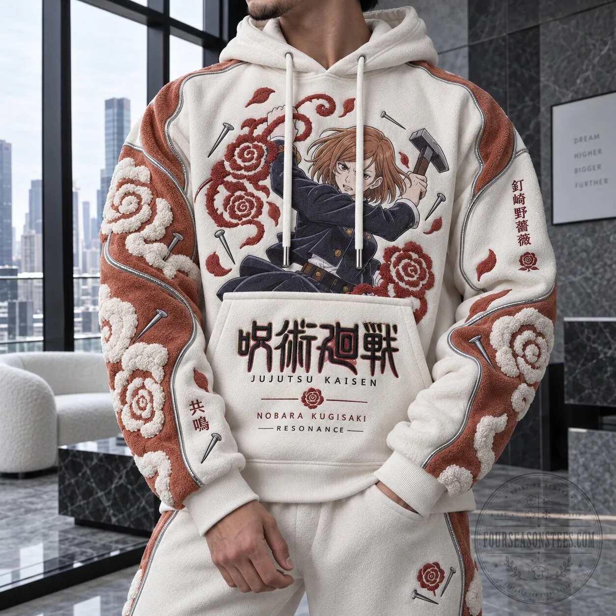 Nobara Kugisaki Hoodie from Jujutsu Kaisen - Anime Resonance Design