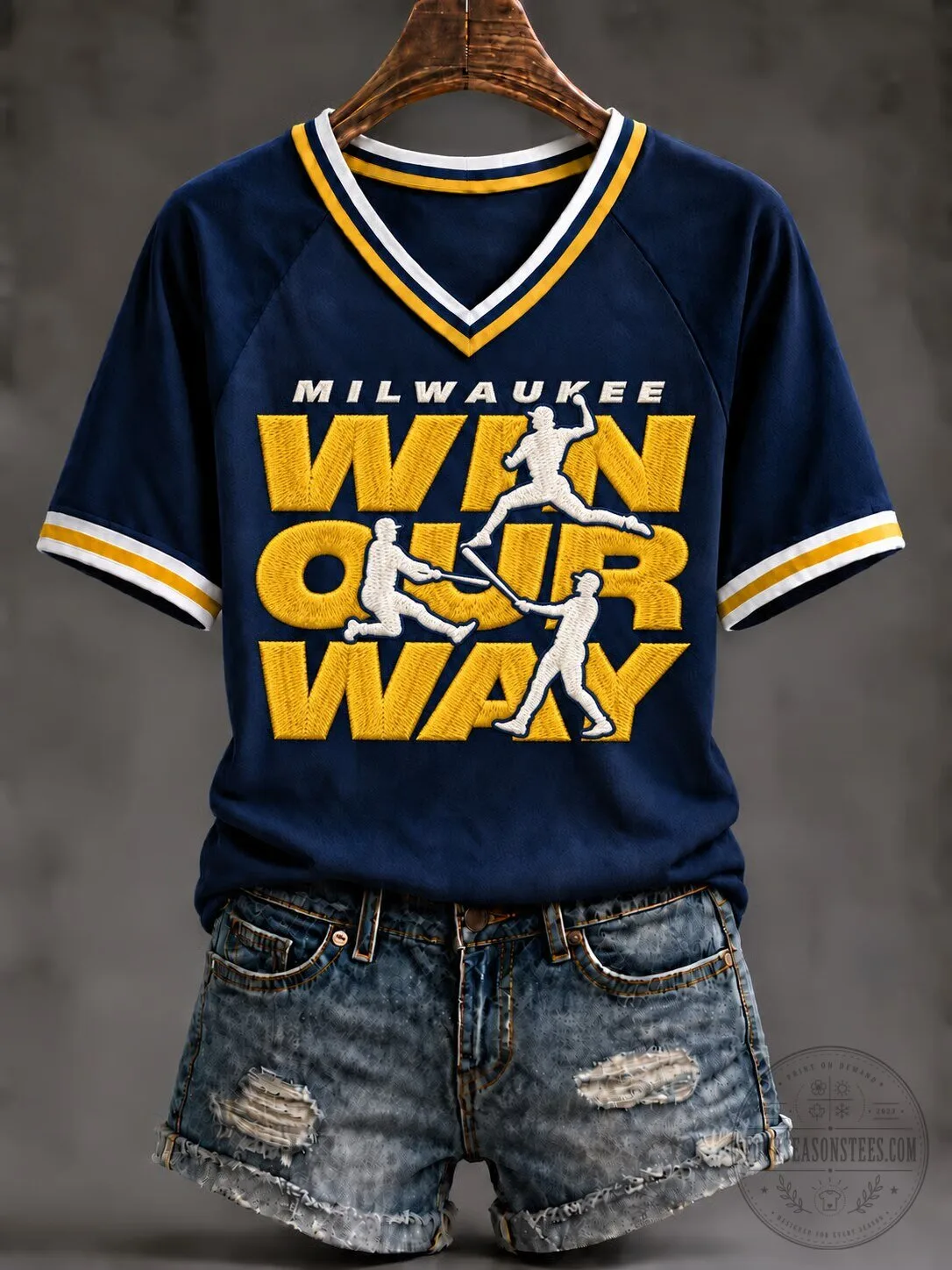 Milwaukee Baseball Win Our Way Graphic T-Shirt