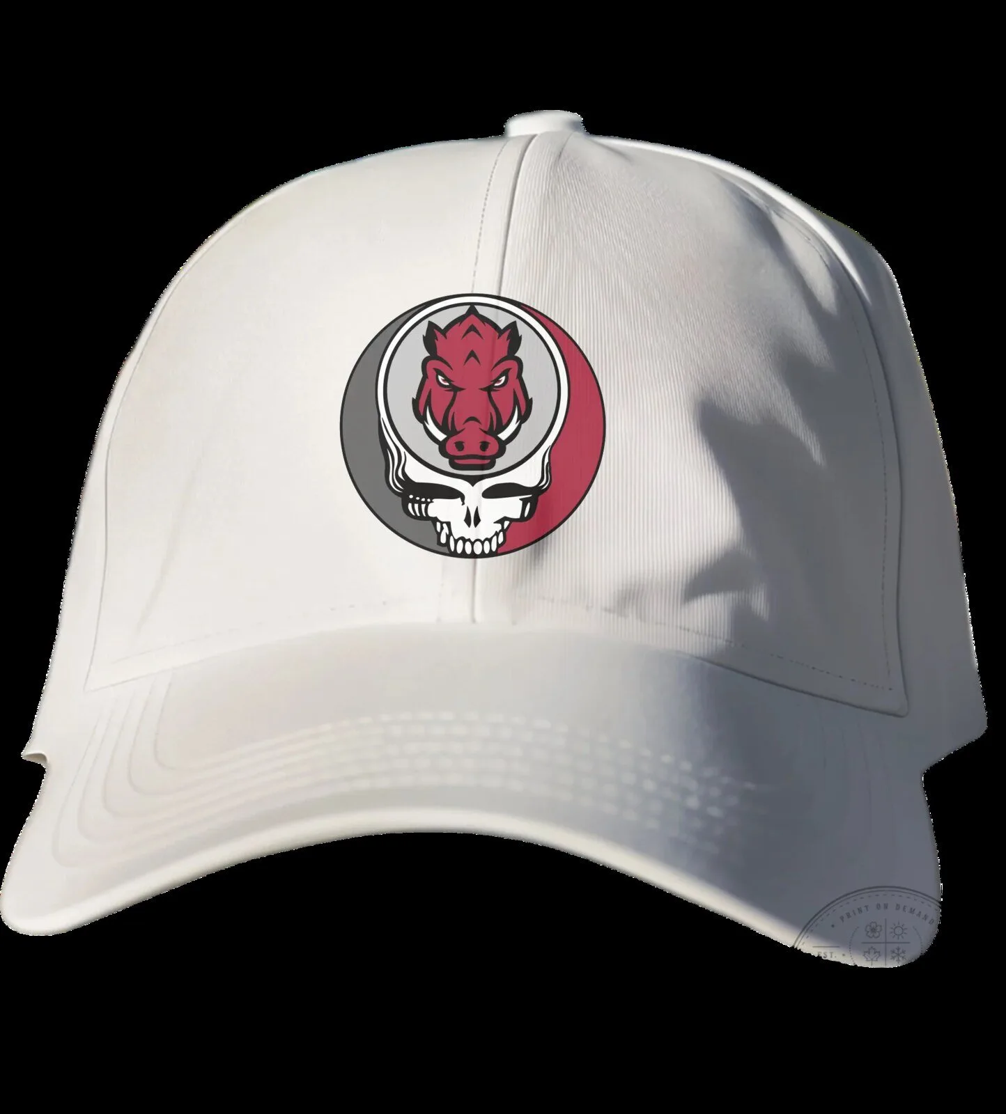 Razorbacks Grateful Dead Steal Your Face Hat - University of Arkansas Cap
