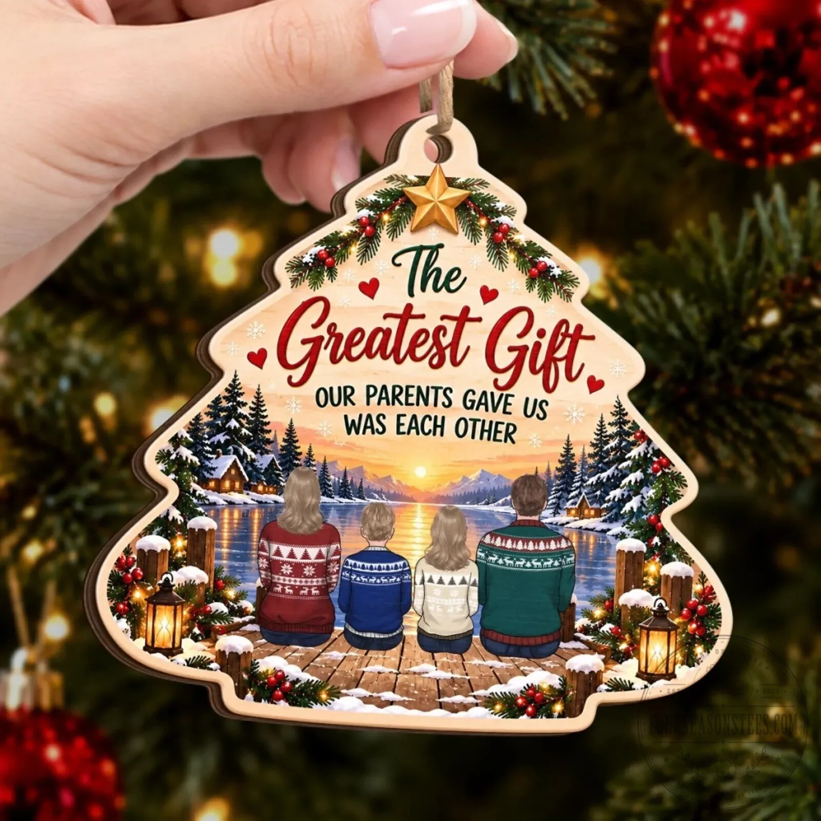 The Greatest Gift Our Parents Gave Us Was Each Other Christmas Tree Ornament 8 The Greatest Gift Our Parents Gave Us Was Each Other Christmas Tree Ornament