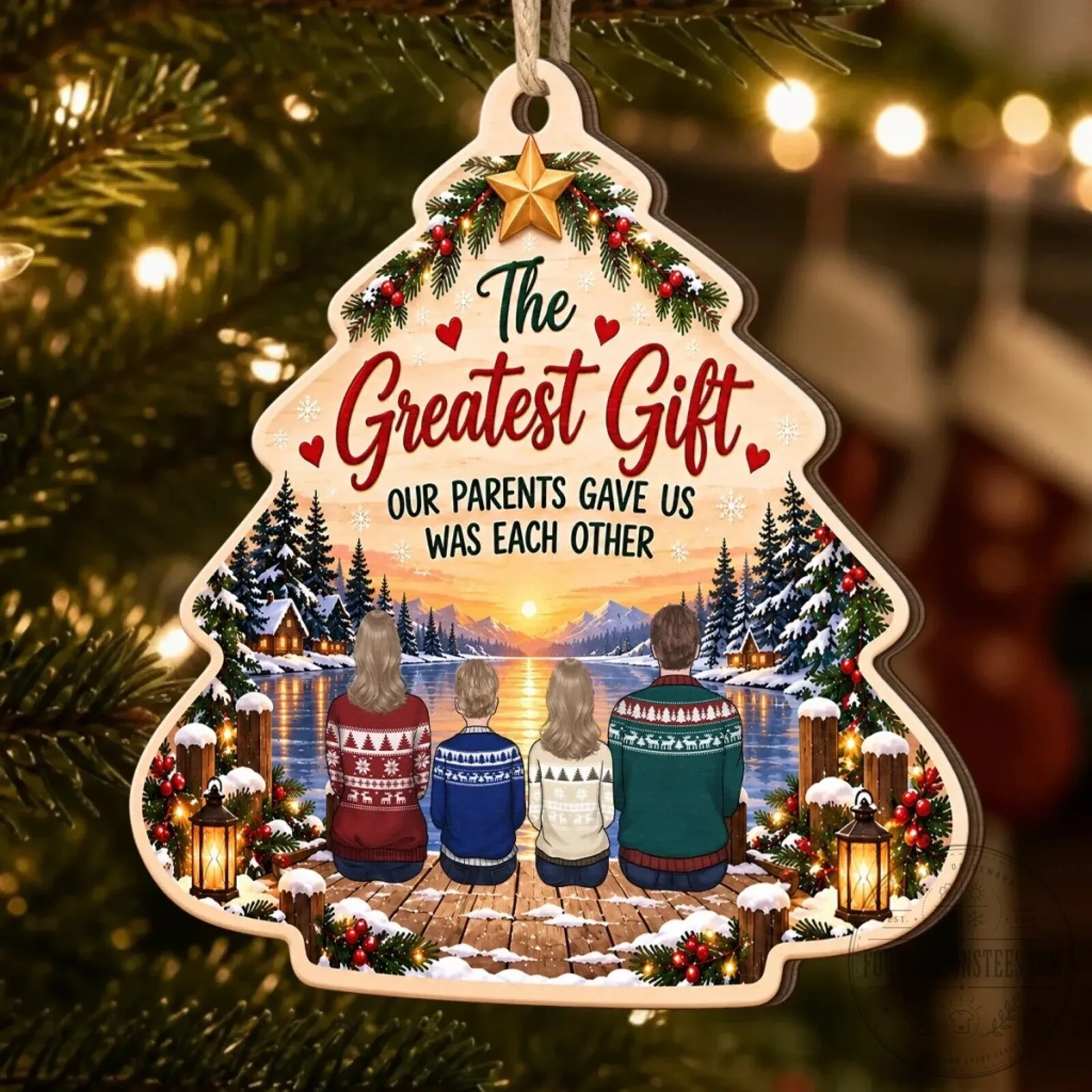 The Greatest Gift Our Parents Gave Us Was Each Other Christmas Tree Ornament 9 The Greatest Gift Our Parents Gave Us Was Each Other Christmas Tree Ornament