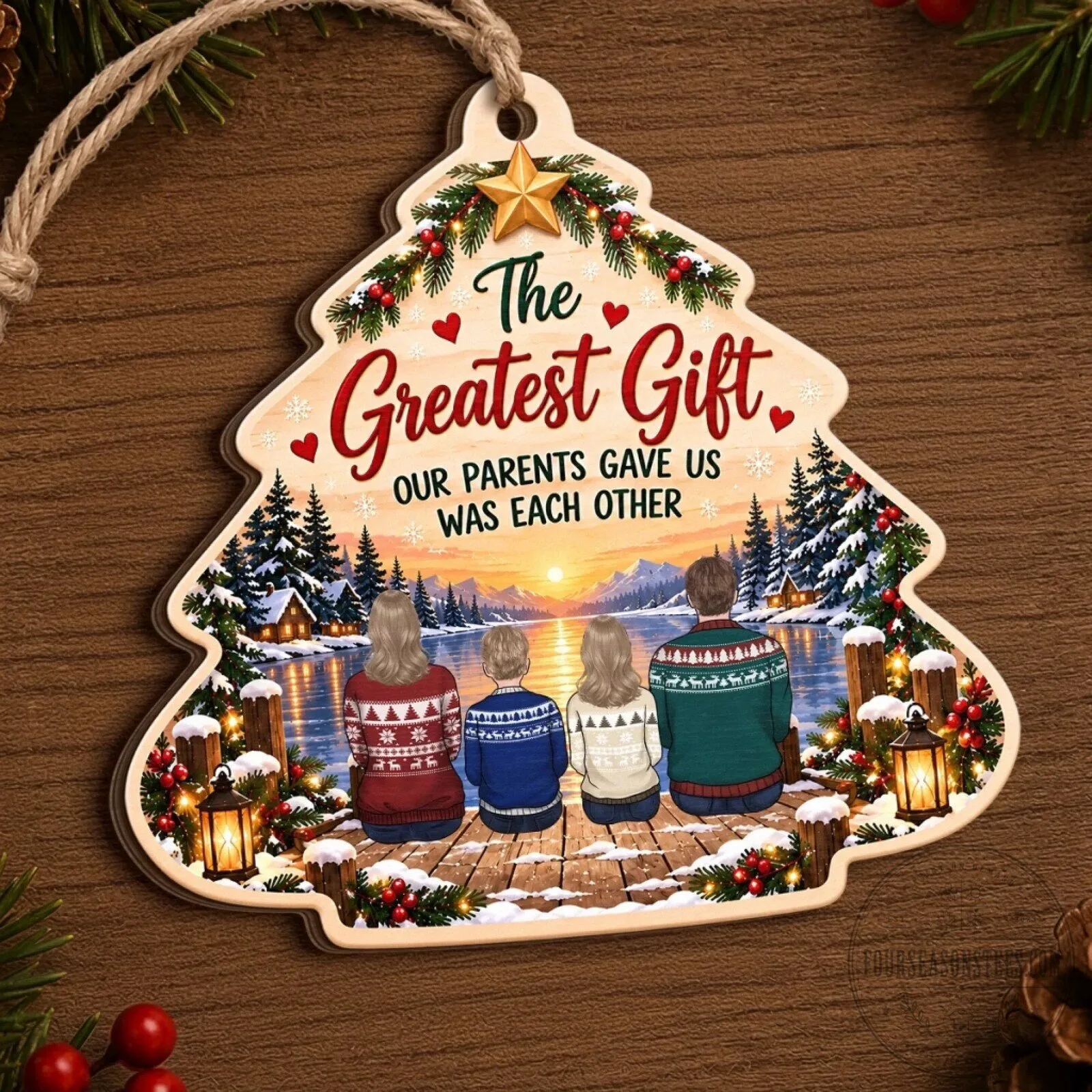 The Greatest Gift Our Parents Gave Us Was Each Other Christmas Tree Ornament 10 The Greatest Gift Our Parents Gave Us Was Each Other Christmas Tree Ornament