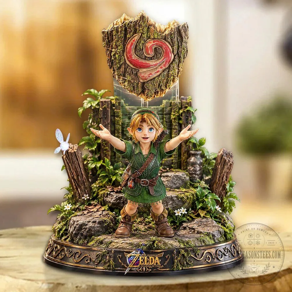 The Legend of Zelda Ocarina of Time Link Hylian Shield Figurine