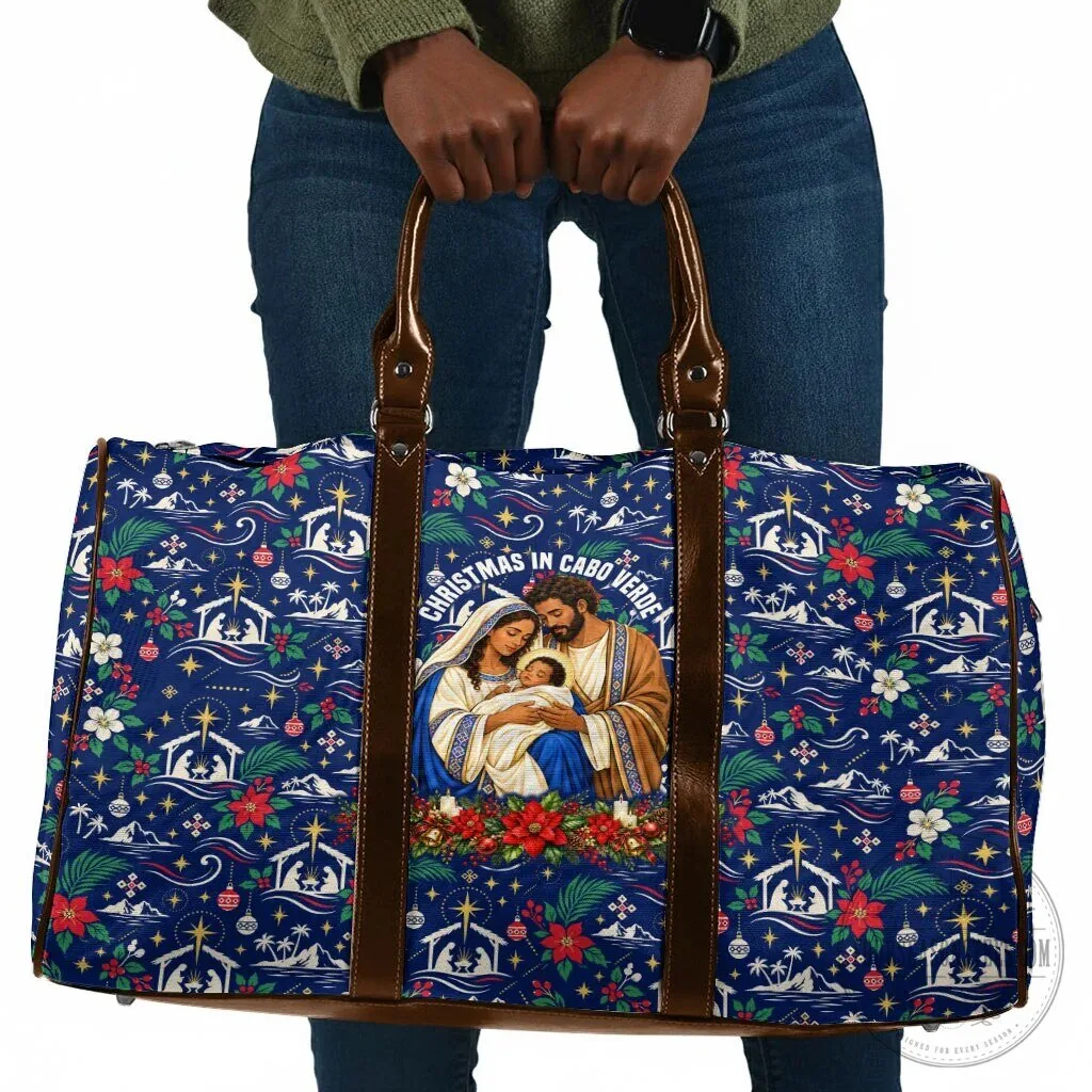 Christmas in Cabo Verde Nativity Scene Holiday Travel Bag