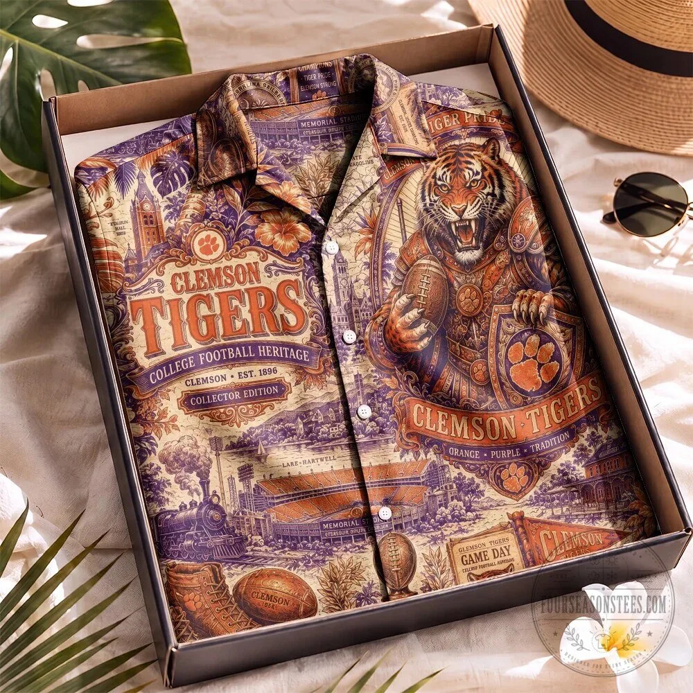 Clemson Tigers College Football Heritage Collector Edition Hawaiian Shirt 8 Clemson Tigers College Football Heritage Collector Edition Hawaiian Shirt