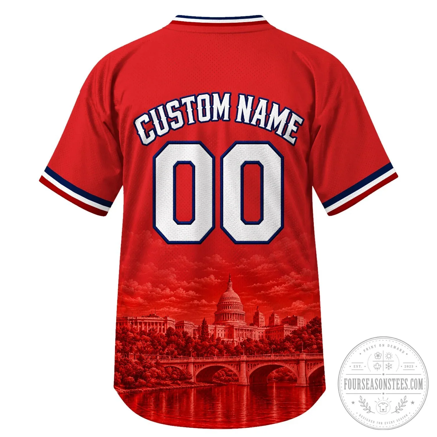 Washington Nationals Baseball Team Red Fan Jersey 15 Washington Nationals Baseball Team Red Fan Jersey