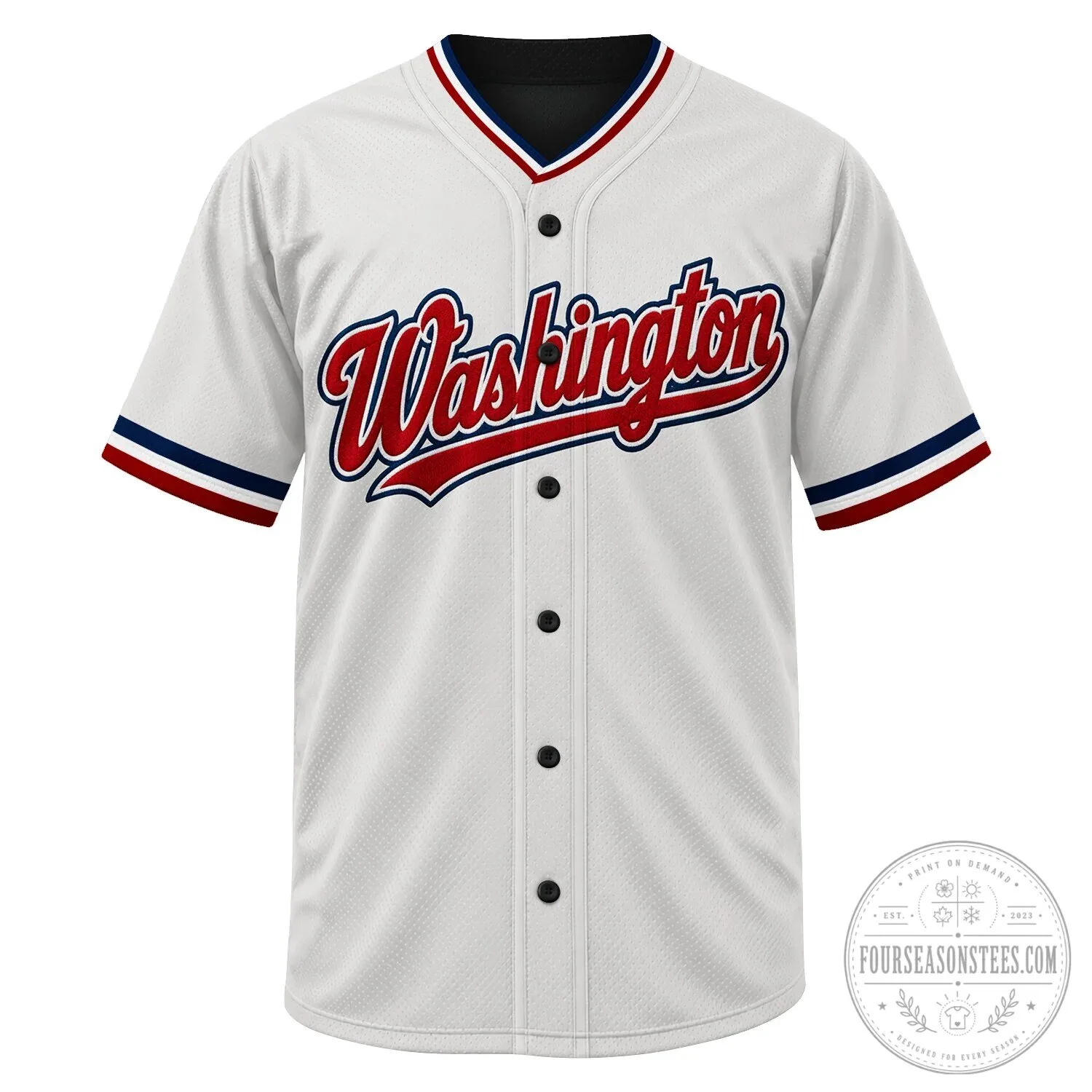 Washington Nationals Baseball Team Red Fan Jersey 20 Washington Nationals Baseball Team Red Fan Jersey