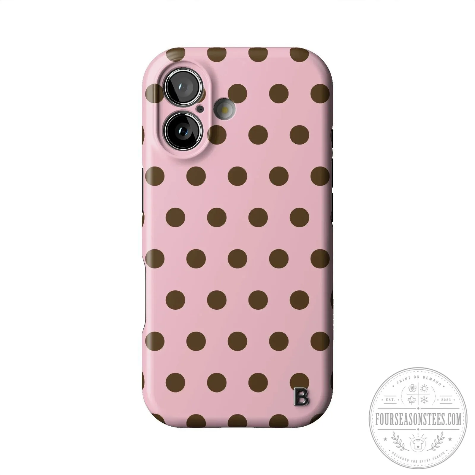 Pink Polka Dot Pattern Protective Cover for Apple iPhone Mobile Phone Case 16 Pink Polka Dot Pattern Protective Cover for Apple iPhone Mobile Phone Case
