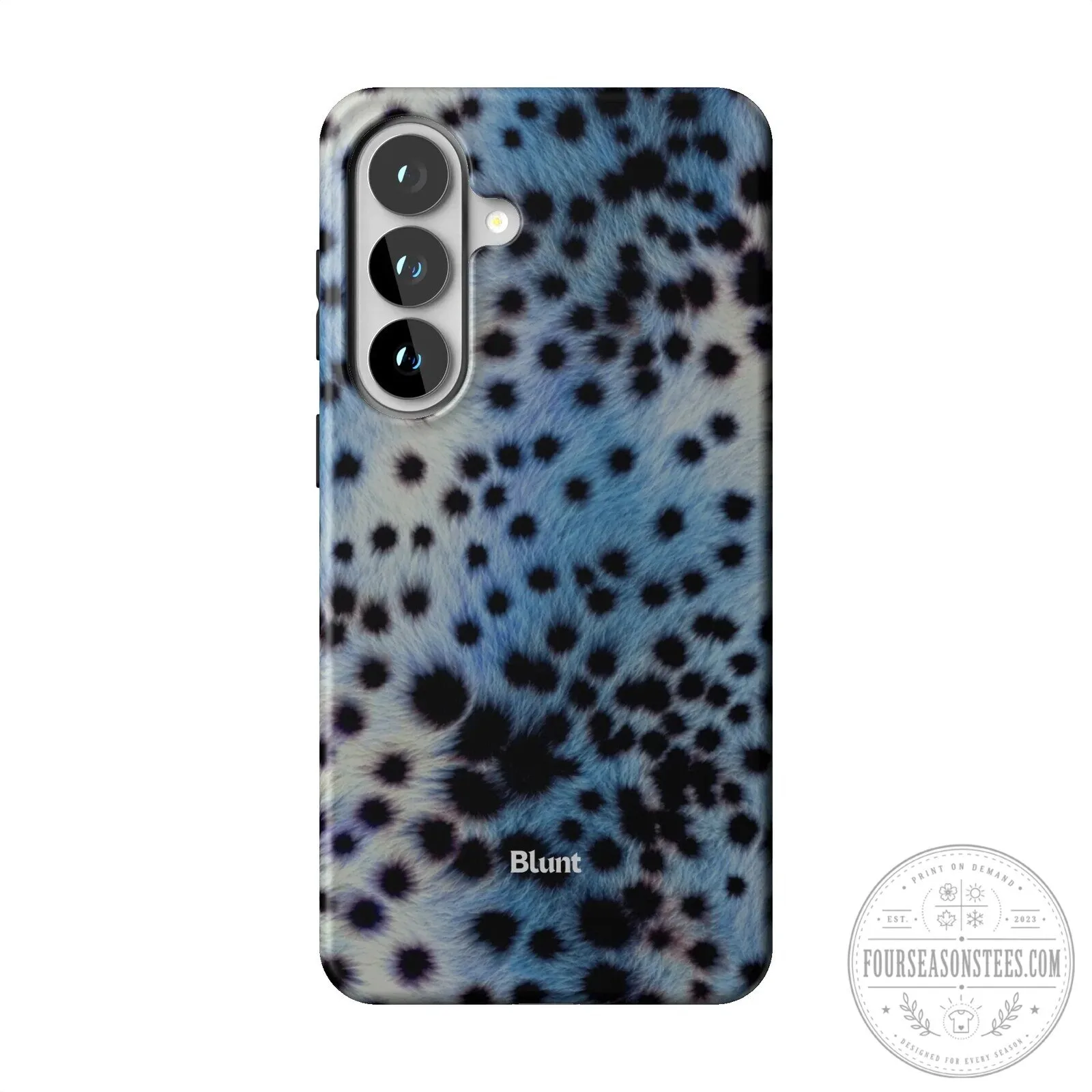 Blue Leopard Print Samsung Galaxy Phone Case by Blunt 20 Blue Leopard Print Samsung Galaxy Phone Case by Blunt
