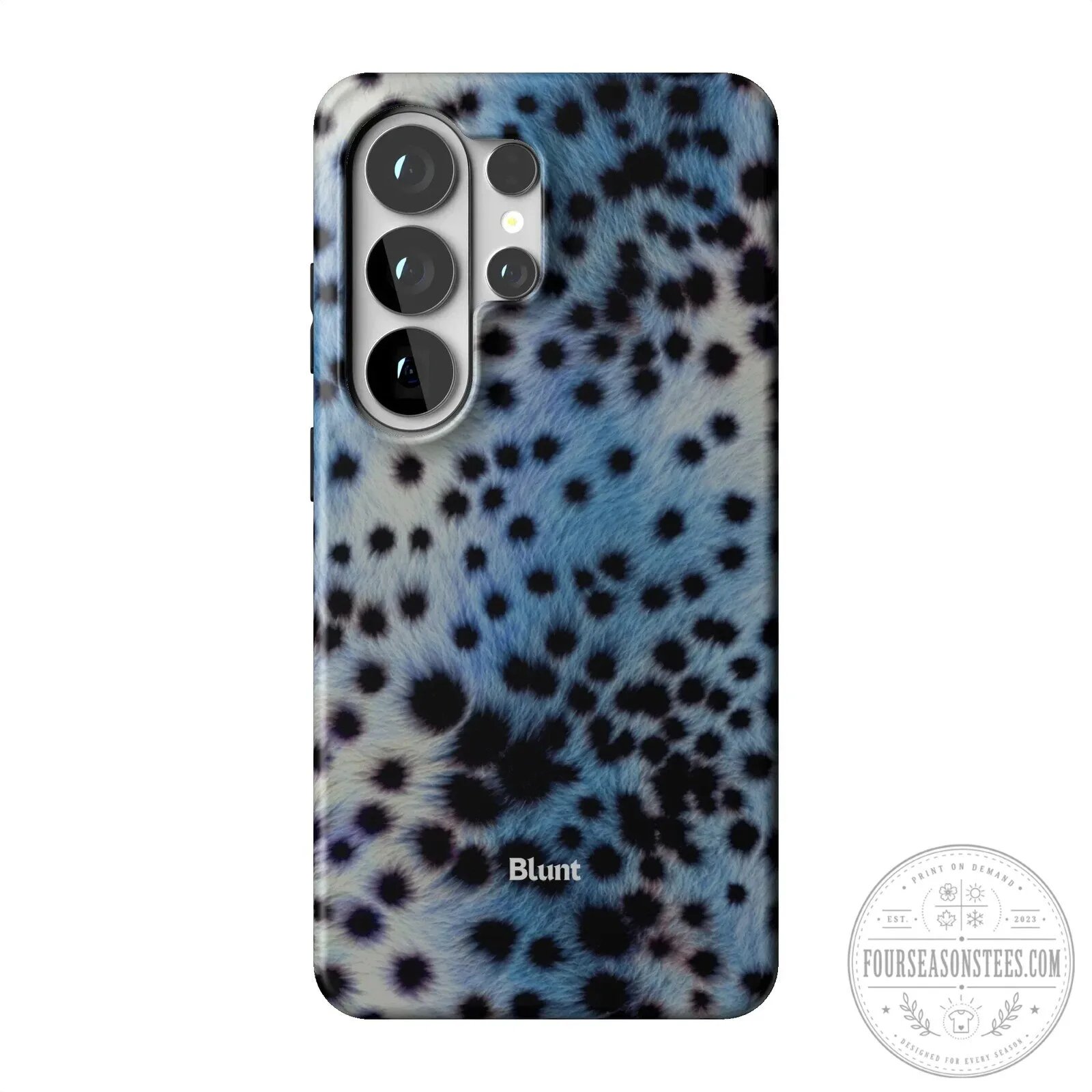 Blue Leopard Print Samsung Galaxy Phone Case by Blunt 21 Blue Leopard Print Samsung Galaxy Phone Case by Blunt
