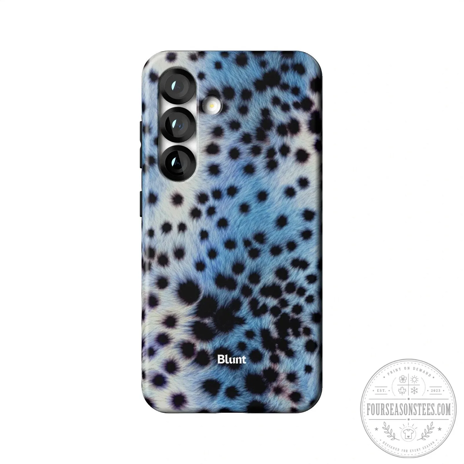 Blue Leopard Print Samsung Galaxy Phone Case by Blunt 22 Blue Leopard Print Samsung Galaxy Phone Case by Blunt