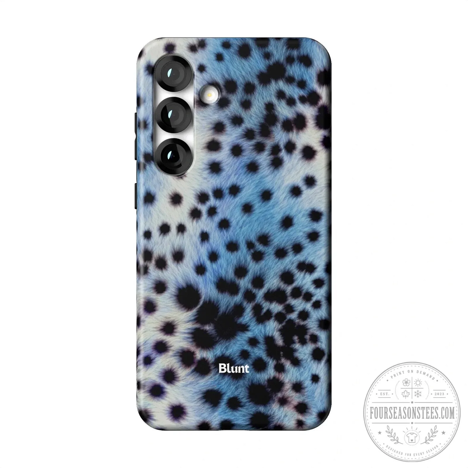 Blue Leopard Print Samsung Galaxy Phone Case by Blunt 23 Blue Leopard Print Samsung Galaxy Phone Case by Blunt