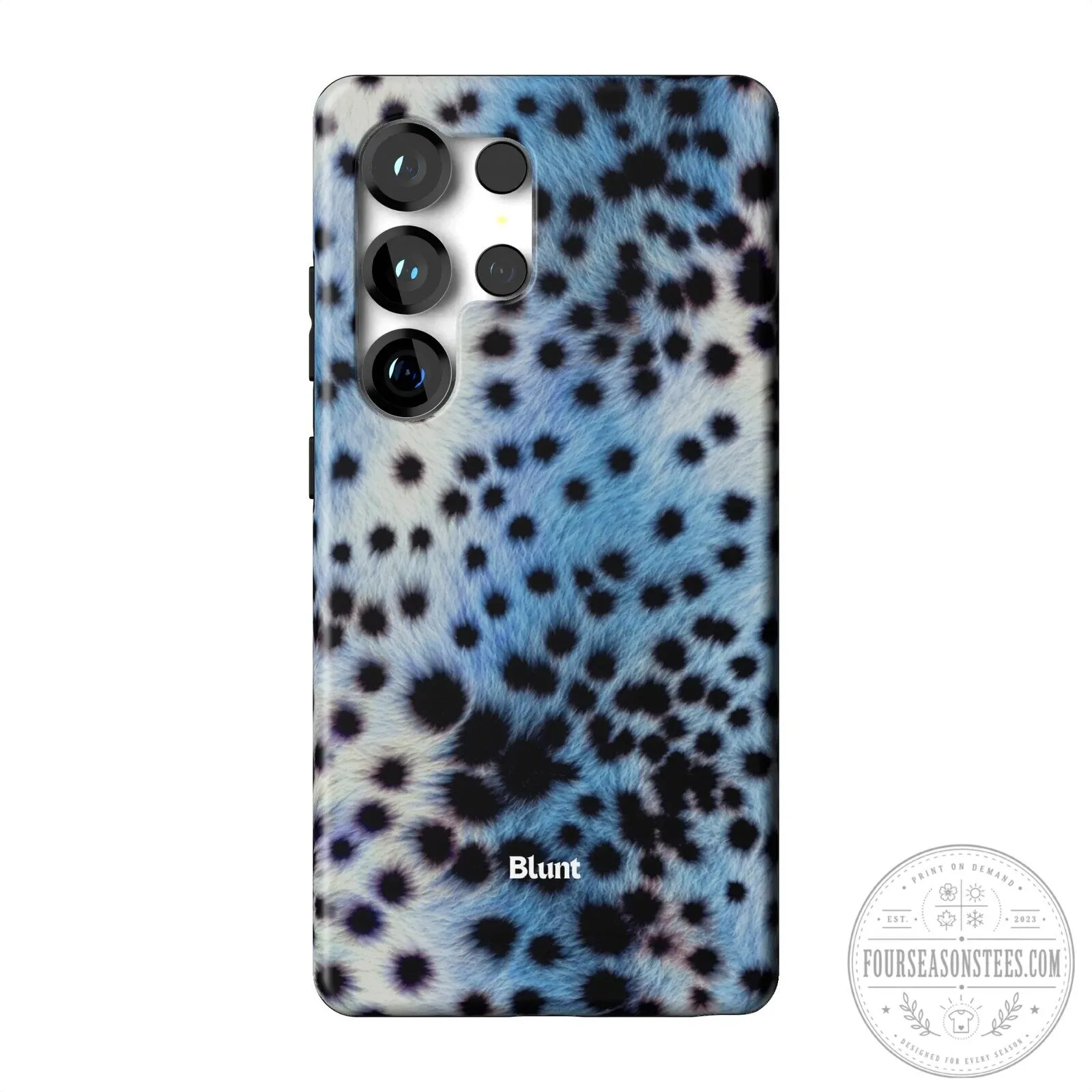 Blue Leopard Print Samsung Galaxy Phone Case by Blunt 24 Blue Leopard Print Samsung Galaxy Phone Case by Blunt