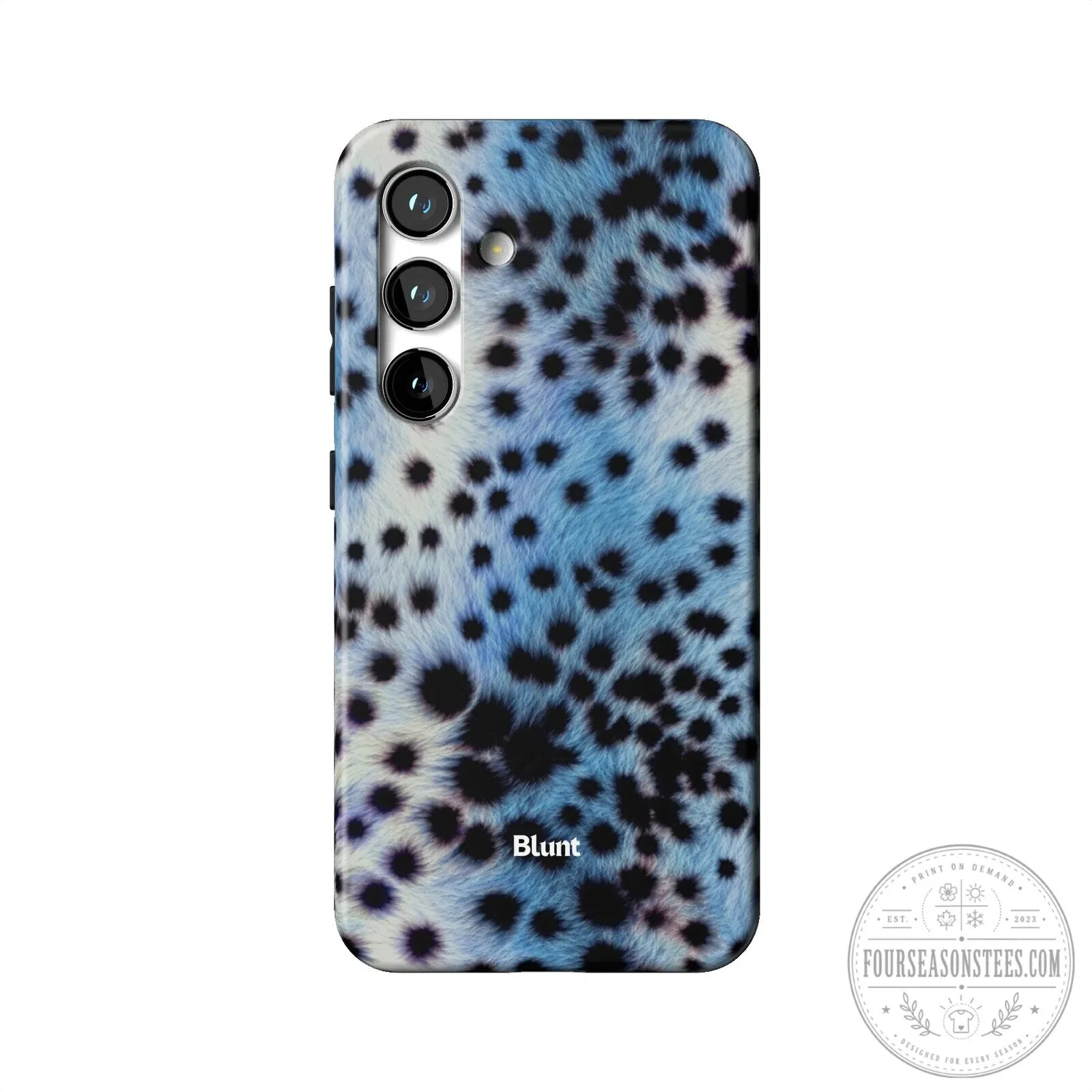 Blue Leopard Print Samsung Galaxy Phone Case by Blunt 25 Blue Leopard Print Samsung Galaxy Phone Case by Blunt