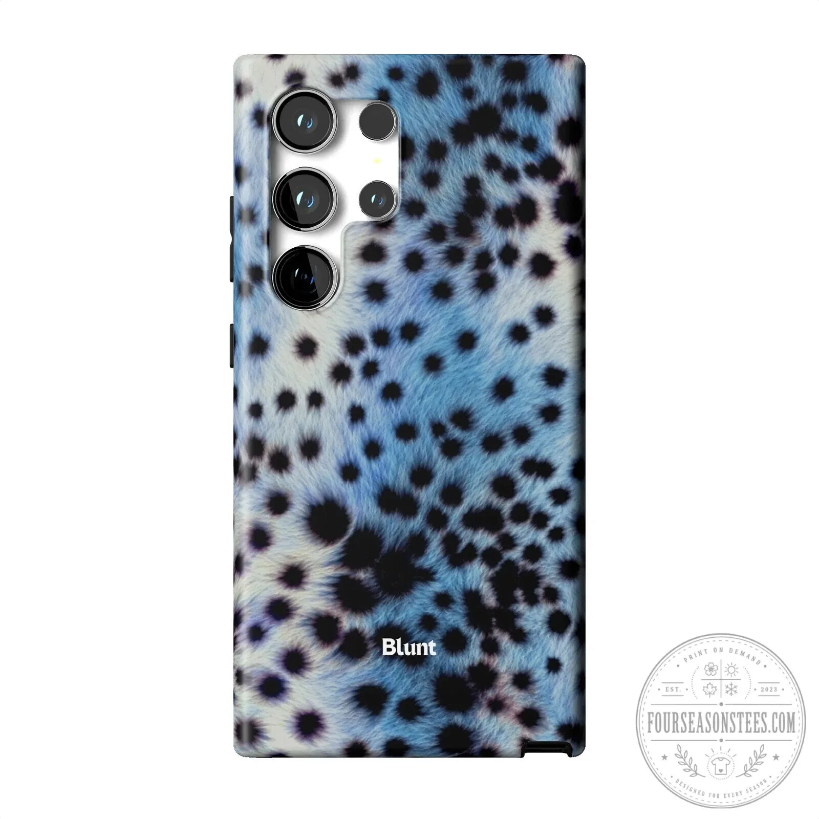 Blue Leopard Print Samsung Galaxy Phone Case by Blunt 27 Blue Leopard Print Samsung Galaxy Phone Case by Blunt
