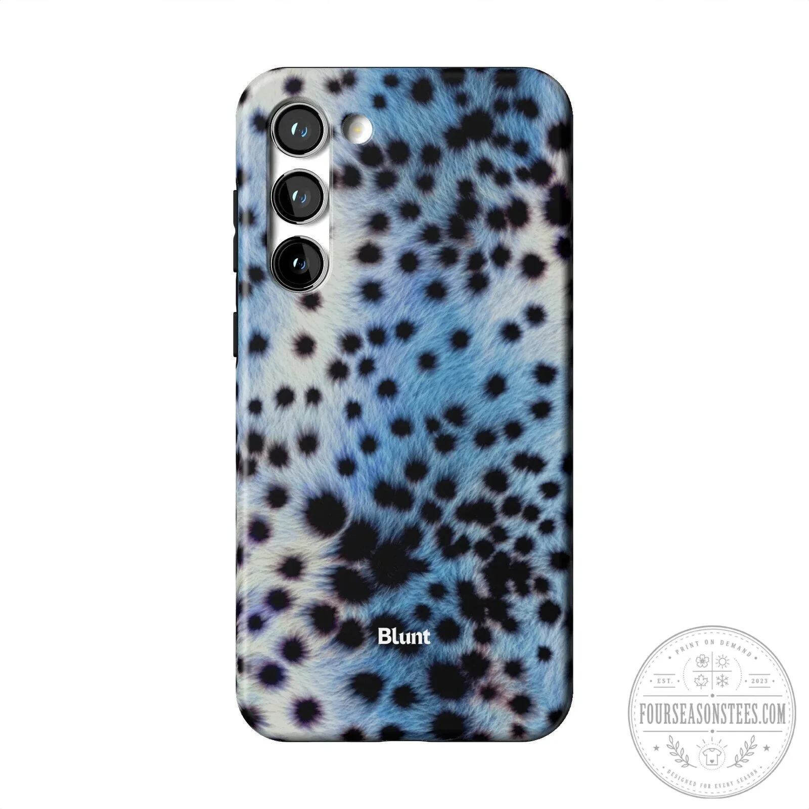 Blue Leopard Print Samsung Galaxy Phone Case by Blunt 29 Blue Leopard Print Samsung Galaxy Phone Case by Blunt