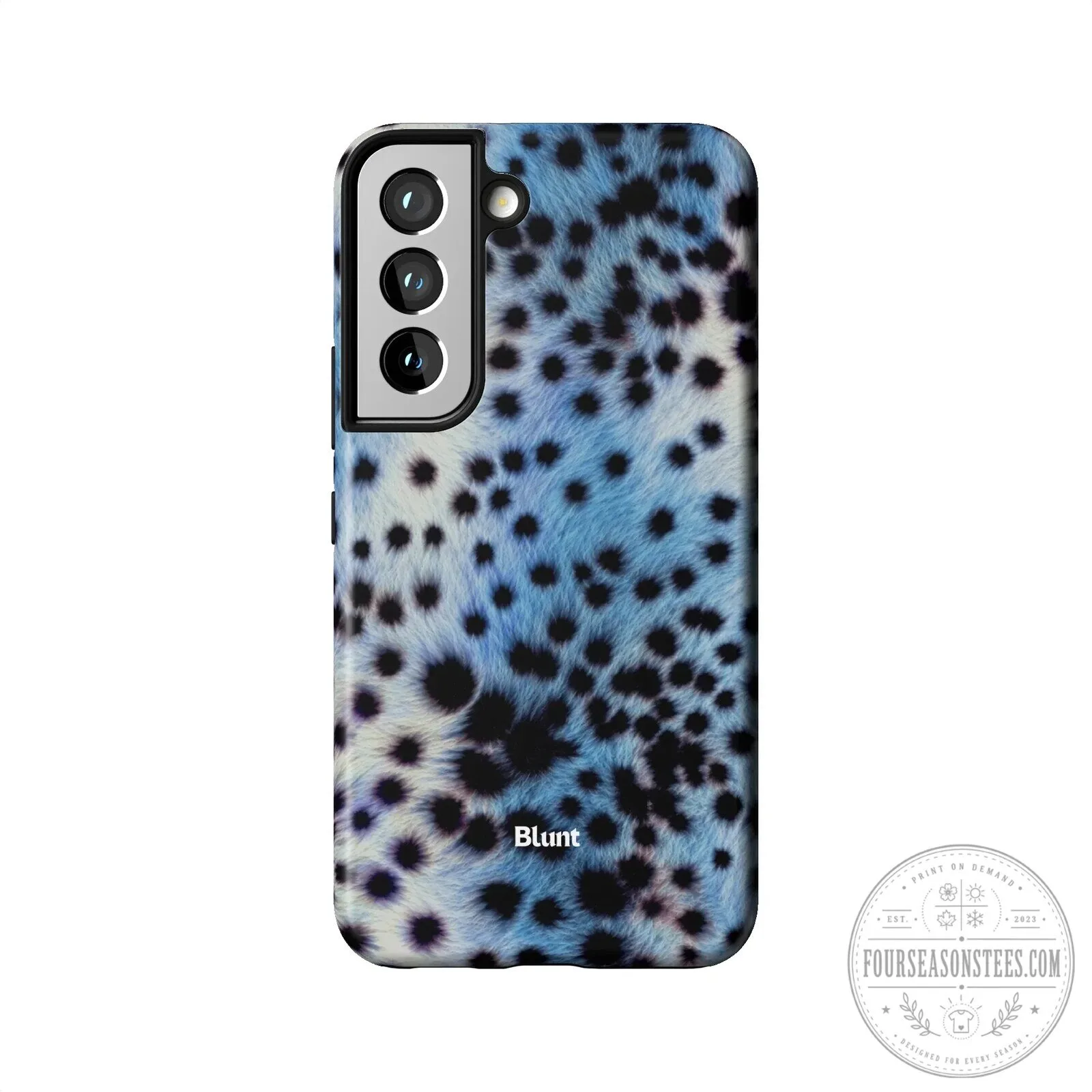 Blue Leopard Print Samsung Galaxy Phone Case by Blunt 31 Blue Leopard Print Samsung Galaxy Phone Case by Blunt