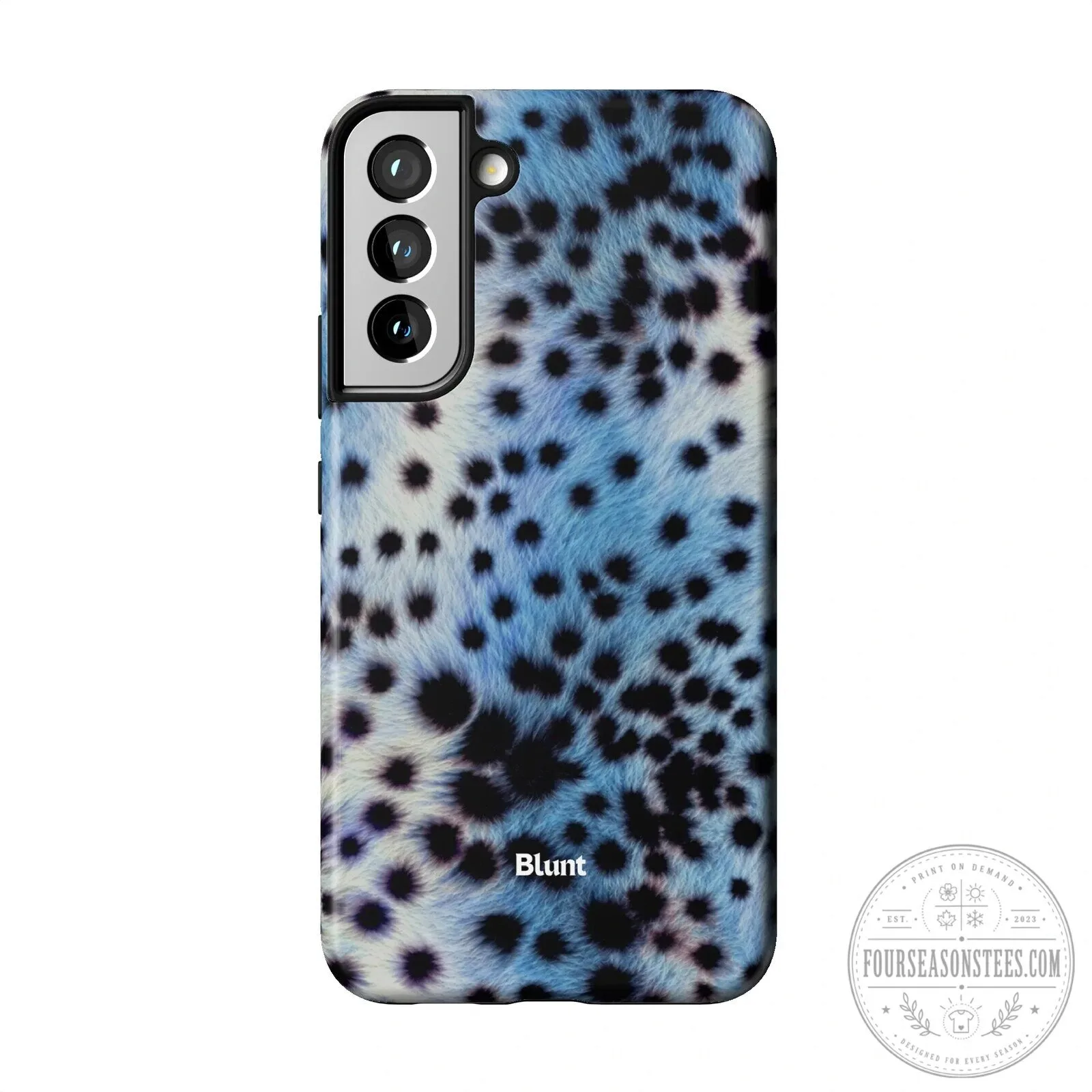 Blue Leopard Print Samsung Galaxy Phone Case by Blunt 32 Blue Leopard Print Samsung Galaxy Phone Case by Blunt