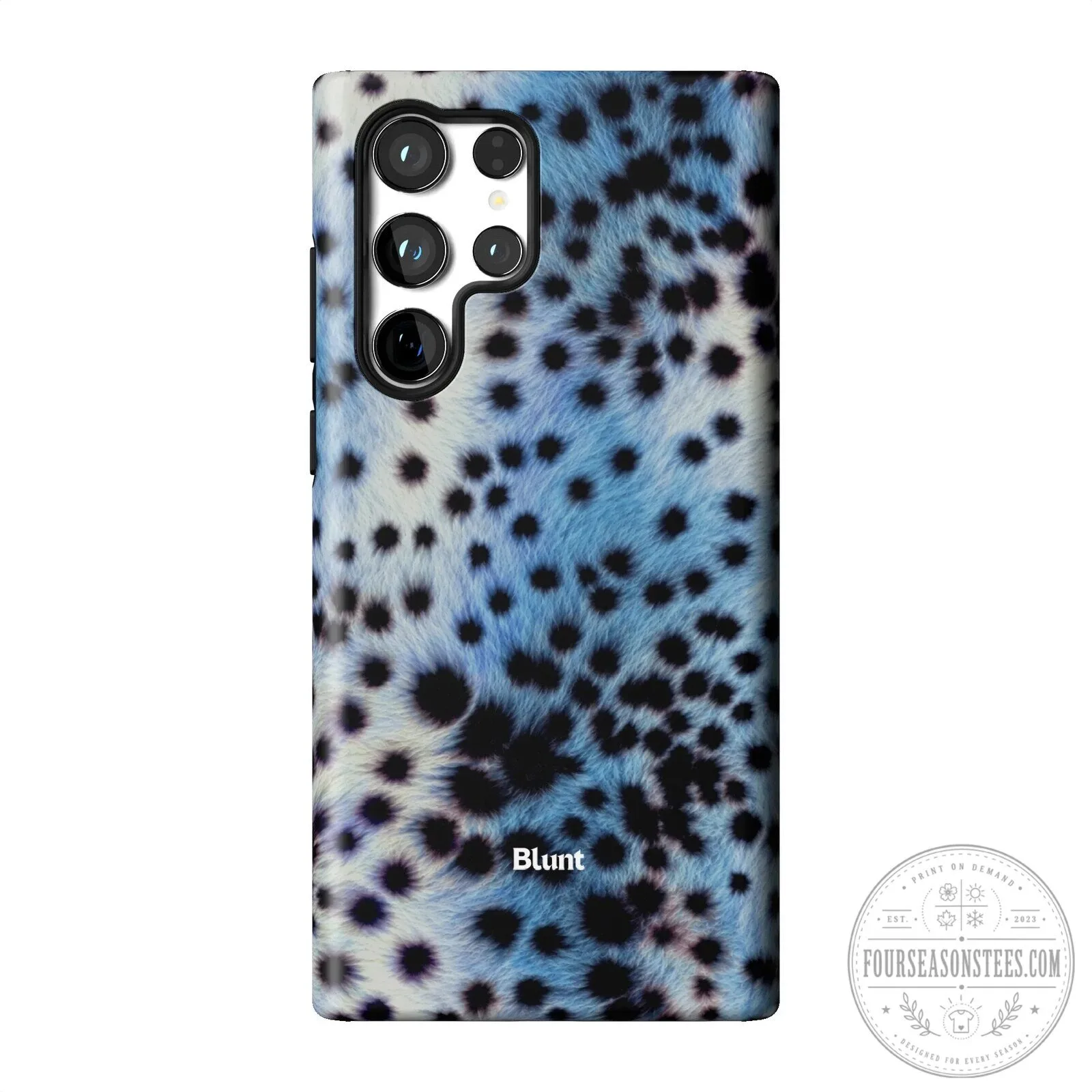 Blue Leopard Print Samsung Galaxy Phone Case by Blunt 33 Blue Leopard Print Samsung Galaxy Phone Case by Blunt