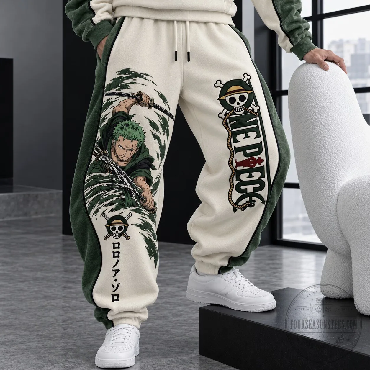 One Piece Roronoa Zoro Anime Character Graphic Print Casual Sweatpants 1 One Piece Roronoa Zoro Anime Character Graphic Print Casual Sweatpants